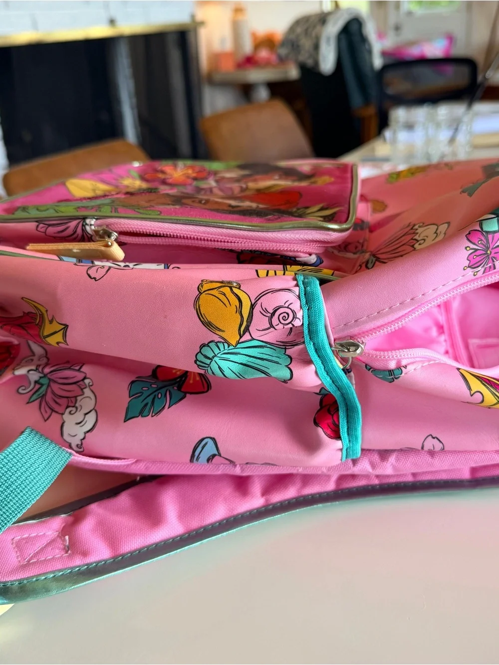 Disney Princess Pink Floral Backpack